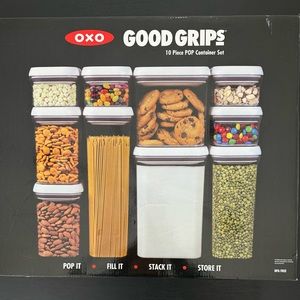 NEW OXO Good Grips 10 Piece POP Container Set